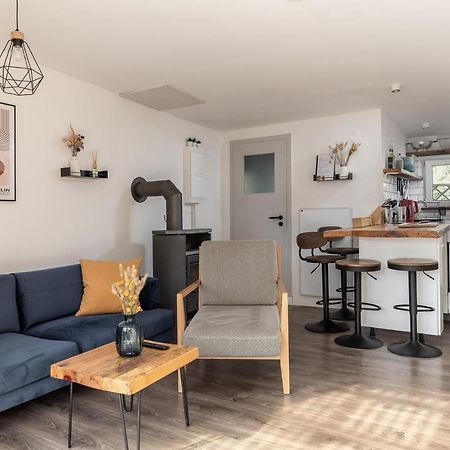 يواخيمستال Am Grimnitzsee Gemutliches Tiny House Bungalow Mit Sauna Und Kamin المظهر الخارجي الصورة