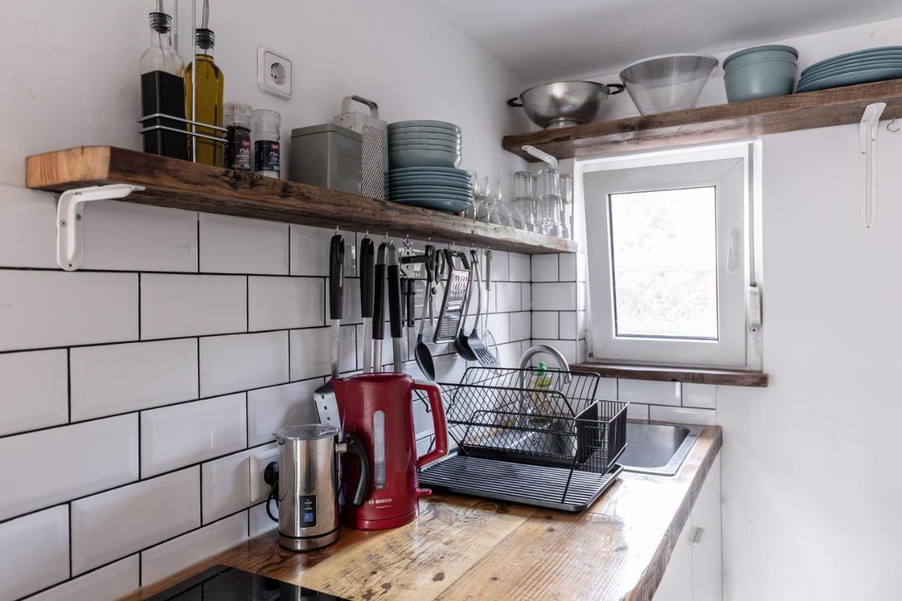 يواخيمستال Am Grimnitzsee Gemutliches Tiny House Bungalow Mit Sauna Und Kamin المظهر الخارجي الصورة